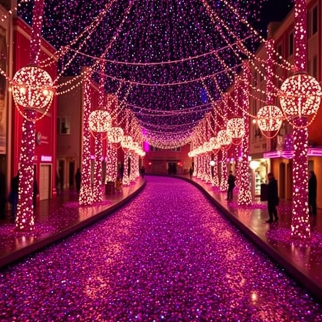 Shimmering Dreamscapes in a World of Sequin Wonder