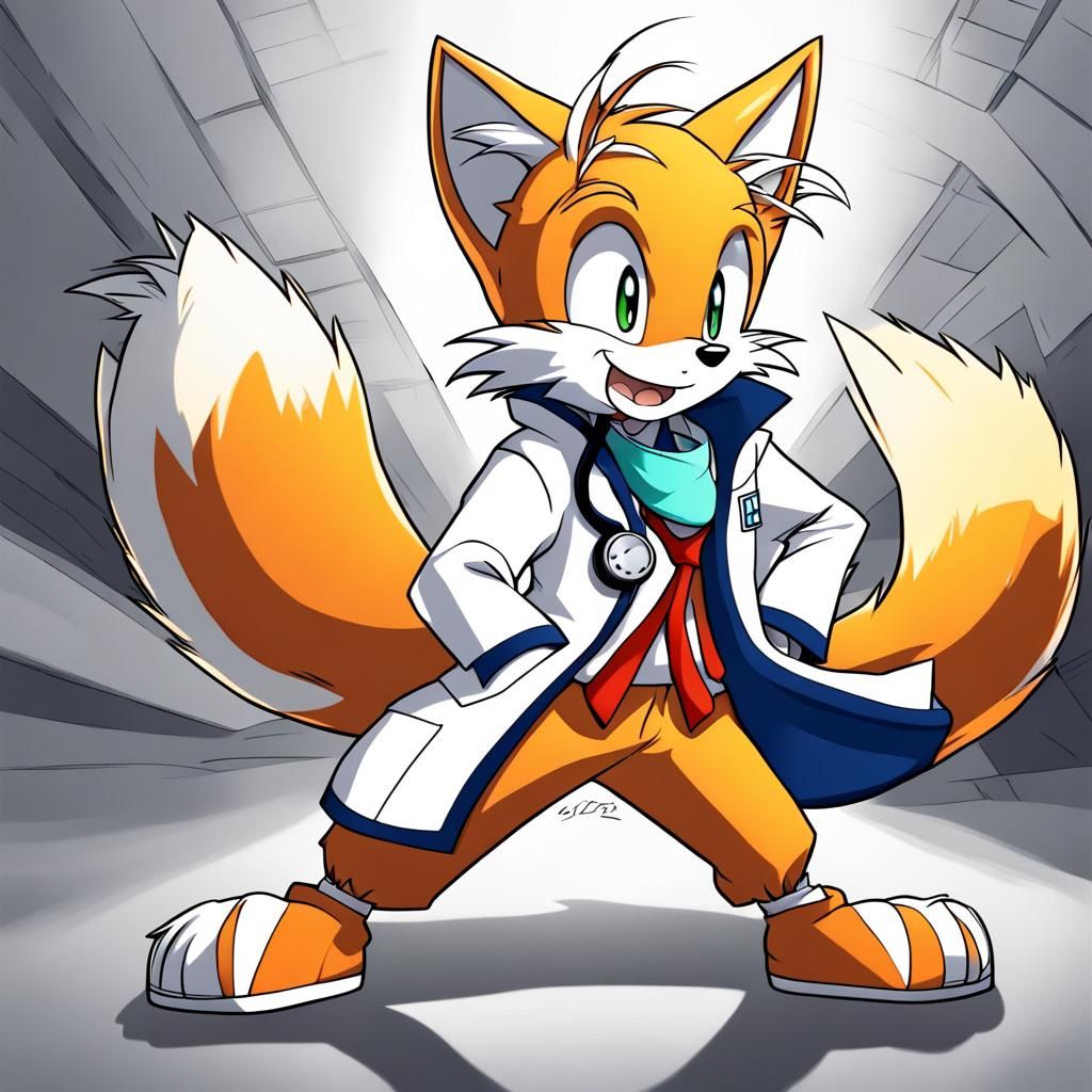 Tails as Doctor in Anime Style