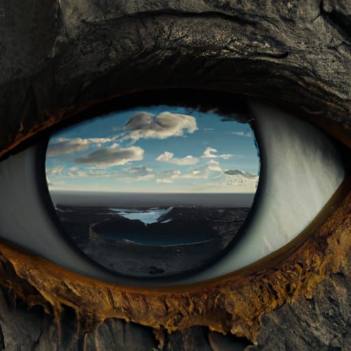 Dramatic Eye Landscape Inspired by Matte Painting