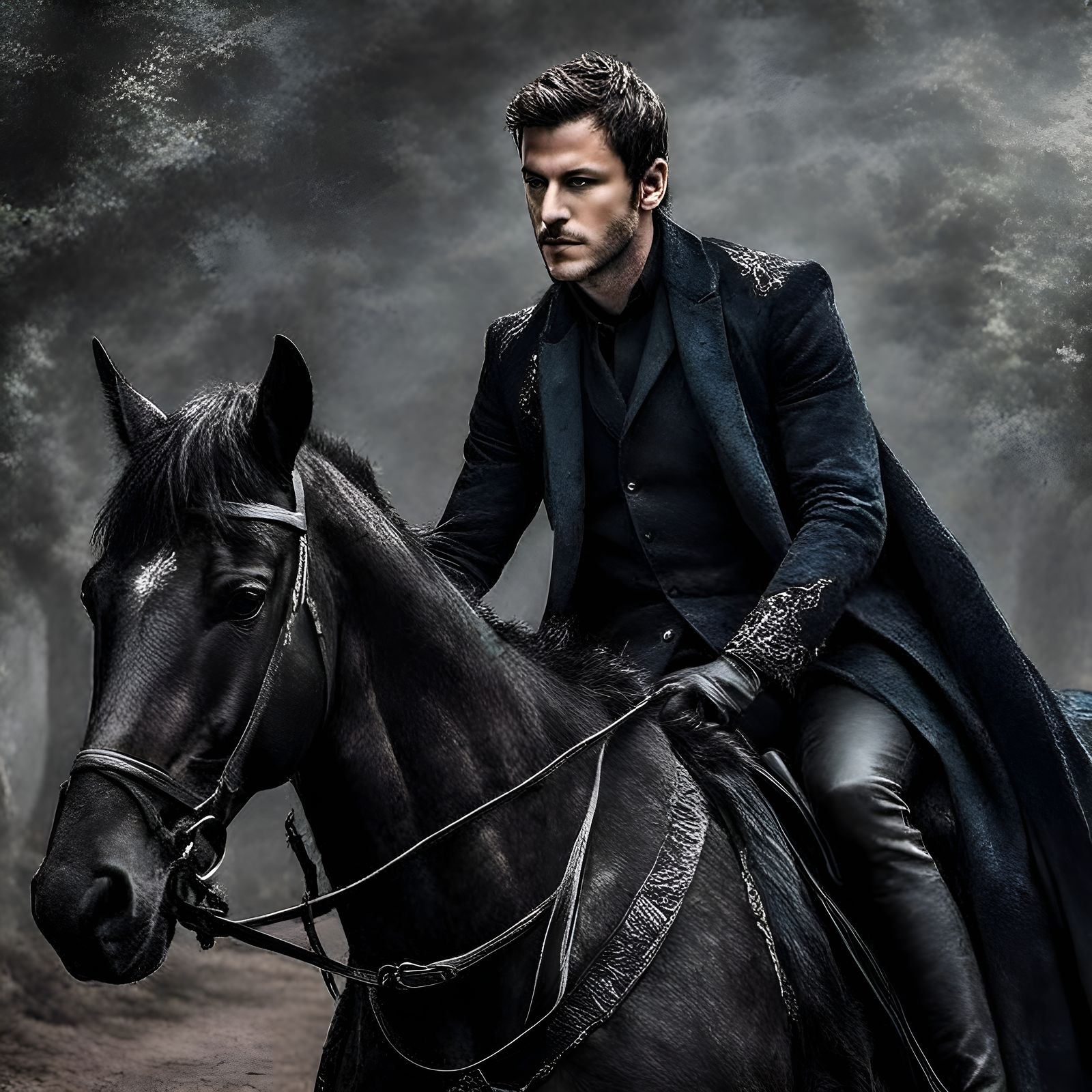 Dragon Rider Portrait in Fantastical Style