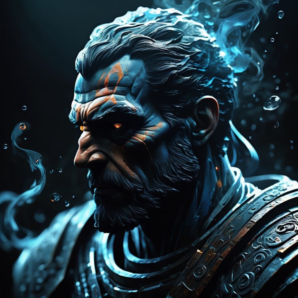 Ethereal Being Pulsing with Emotion in Dramatic Lighting