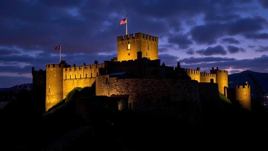 Edinburgh Castle in Scotland: AI Generated Image