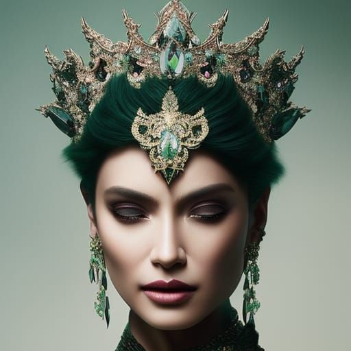 beautiful fierce woman