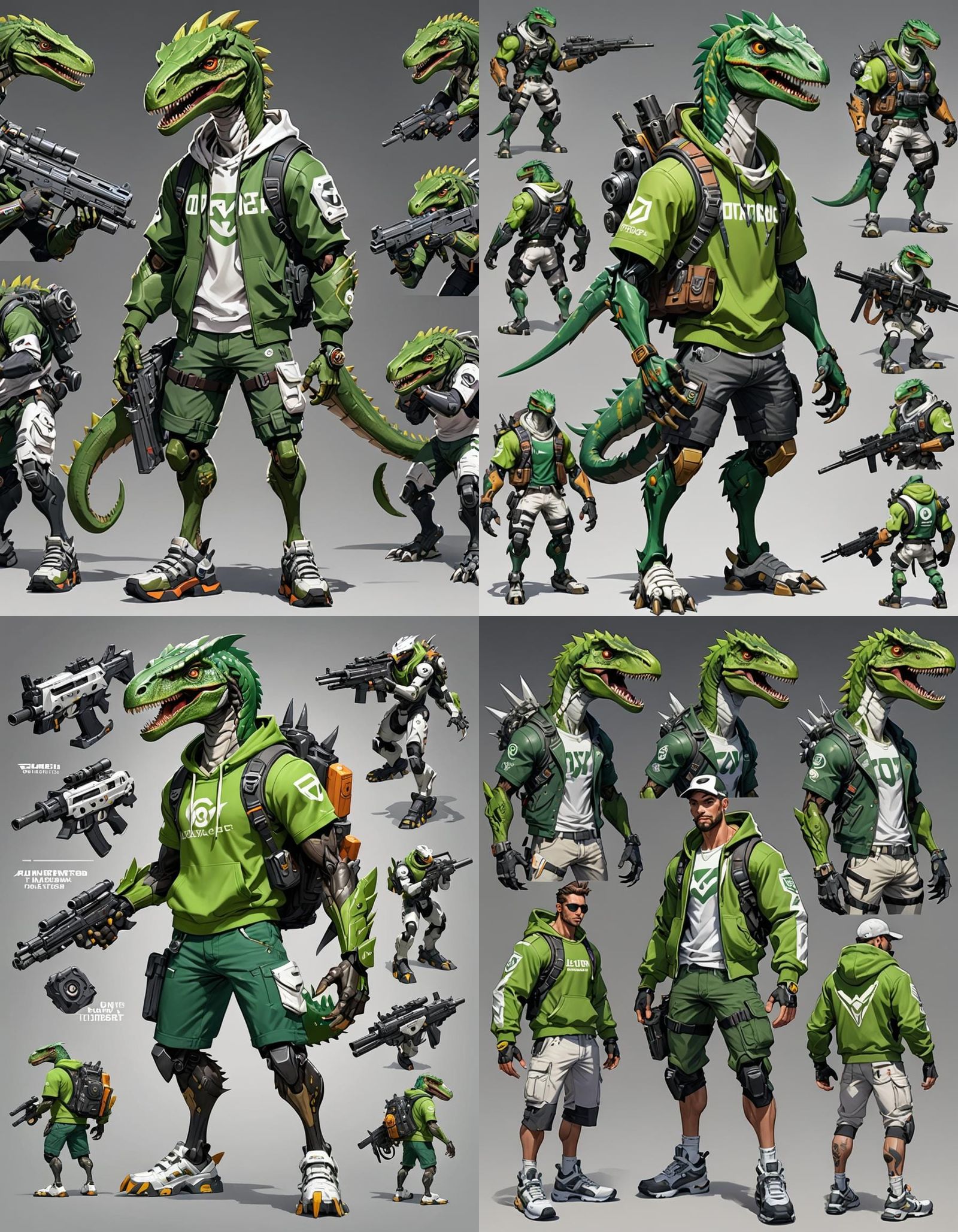 Overwatch Robot Dinosaur Concept Art