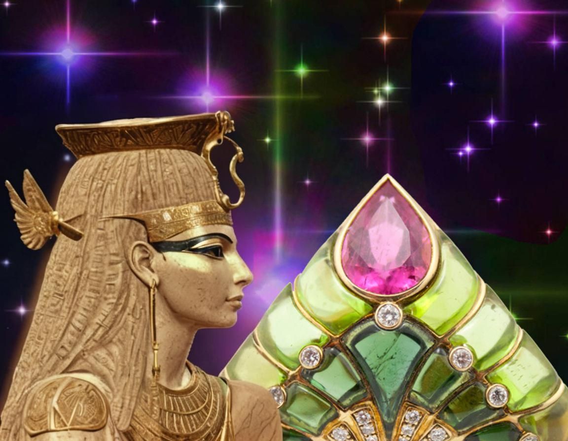 Golden Egyptian Goddess in Detailed 3D