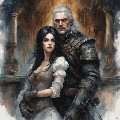 Geralt and Yennefer: AI Generated Characters