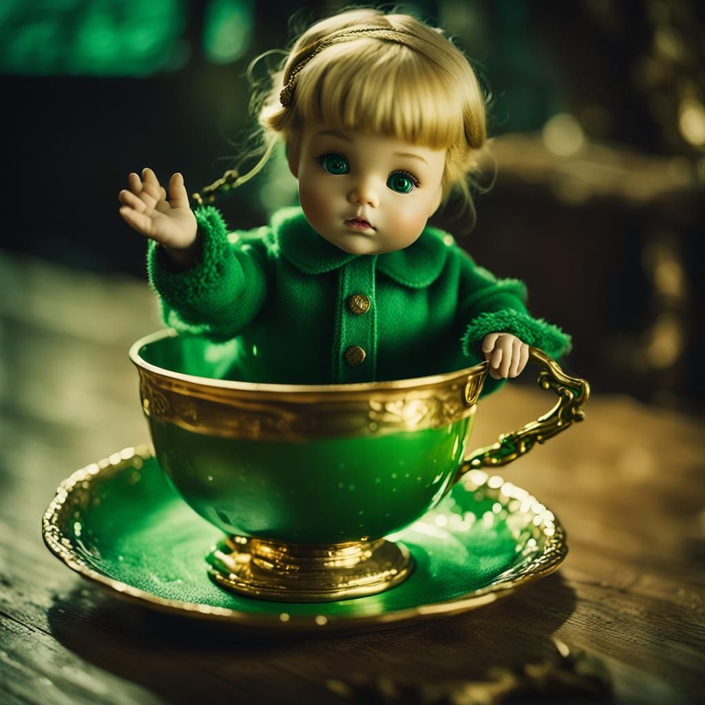 Doll in a Golden Cup: Cinematic Film Still