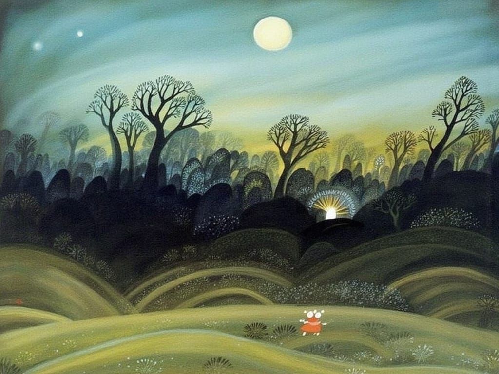 Fairytale Night Becomes Day: Dreamlike Digital Art