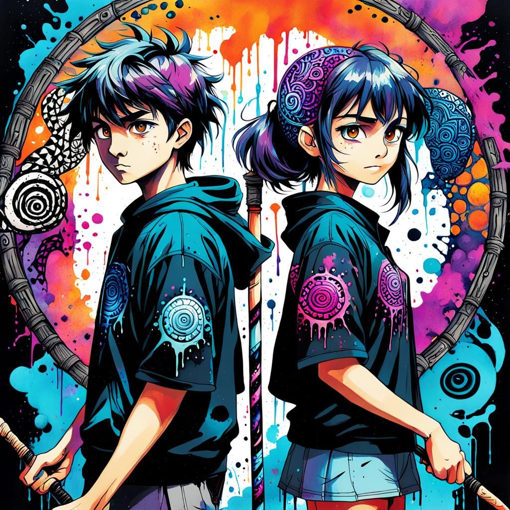 Anime Siblings Ready for Eldritch Adventure