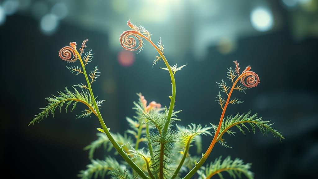 Ethereal Pulsefern Blooms with Heartbeat Harmony