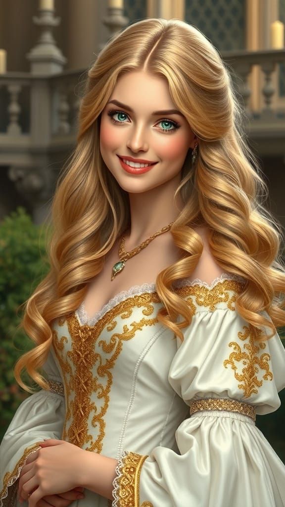 Tudor Countess in Ethereal Fantasy Style