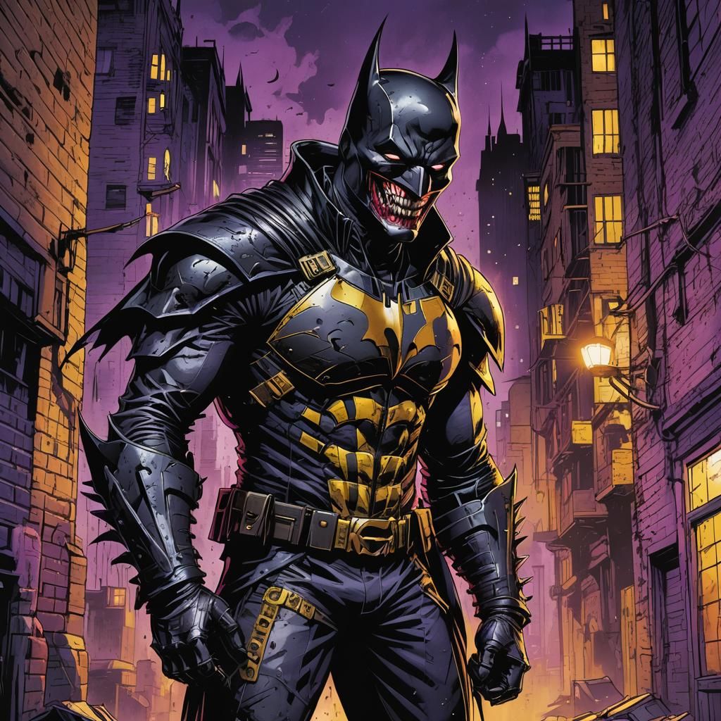 The Batman Who Laughs: Comic Book Style Portrait