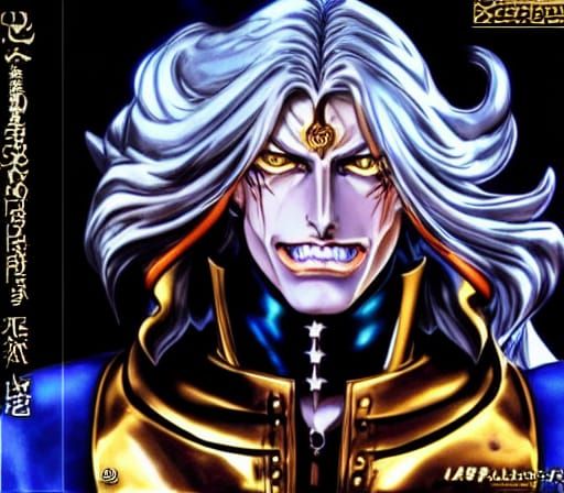 Alucard in Golden Armor: 3D Animation