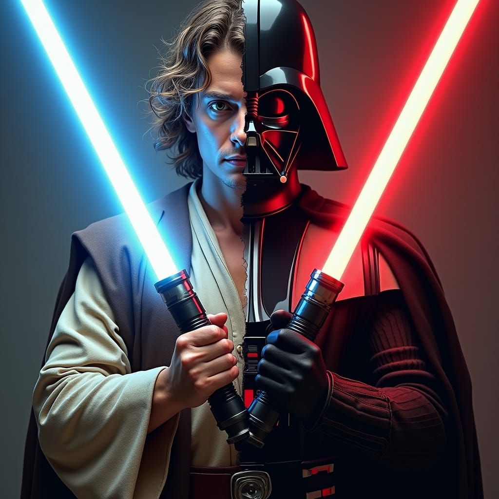Anakin Skywalker / Darth Vader: Light vs Dark