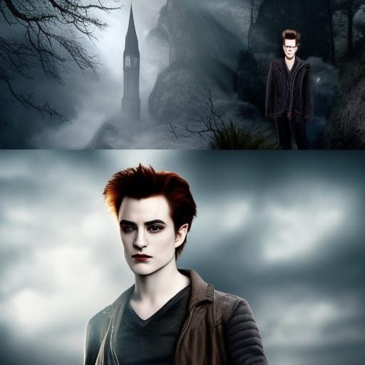 Detailed Digital Painting of Edward Cullen