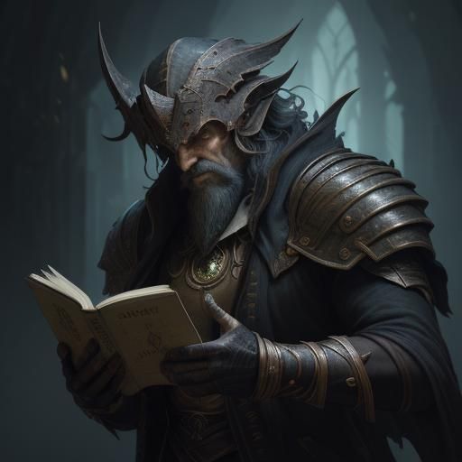 Dark Fantasy Books with Dynamic Lighting
