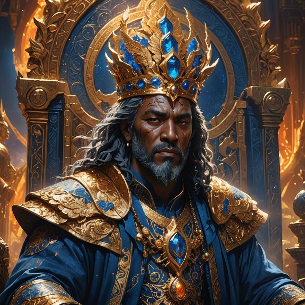 God-Like Figure Rules World: Fantasy Concept Art