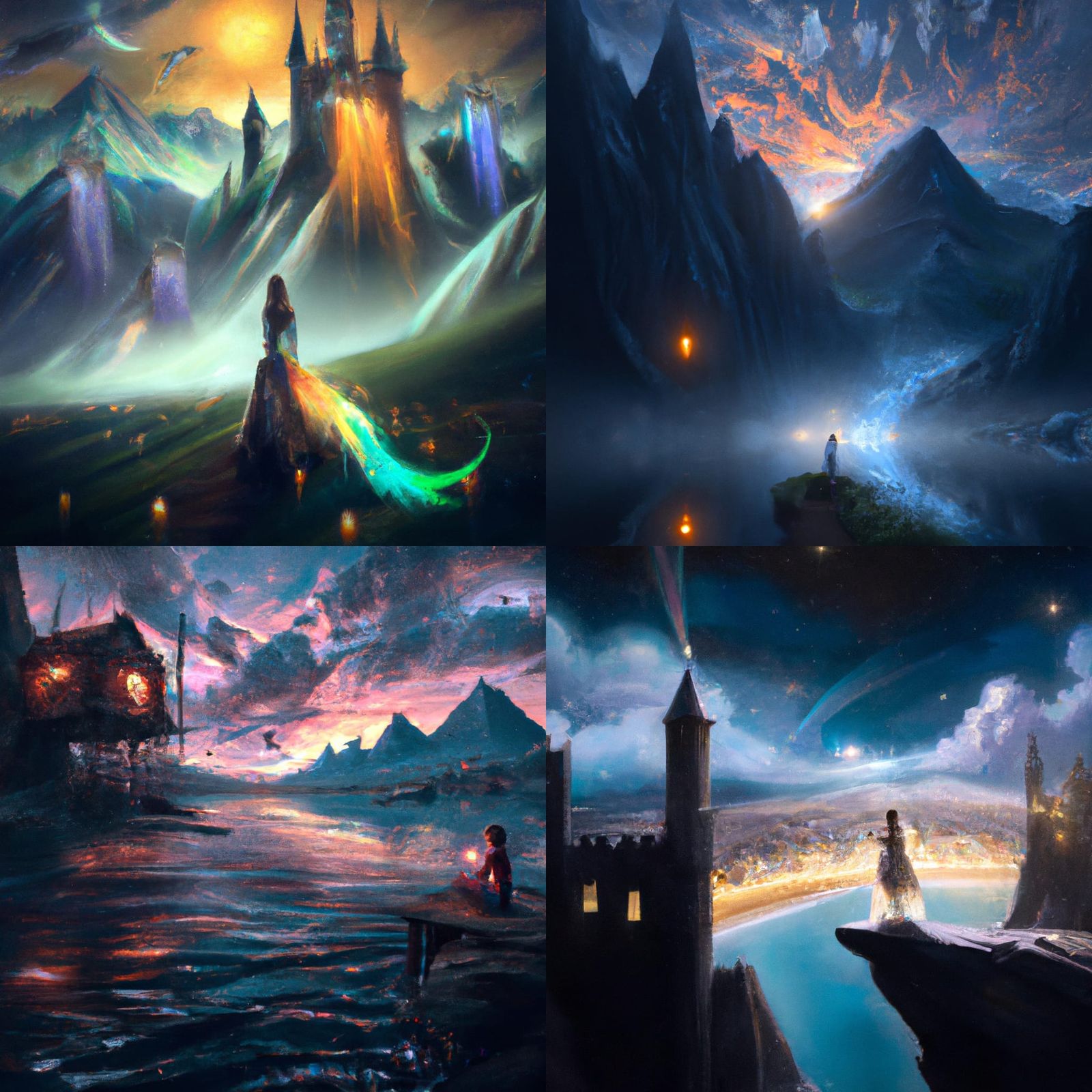 Epic Fairy in Solitude: Digital Matte Painting
