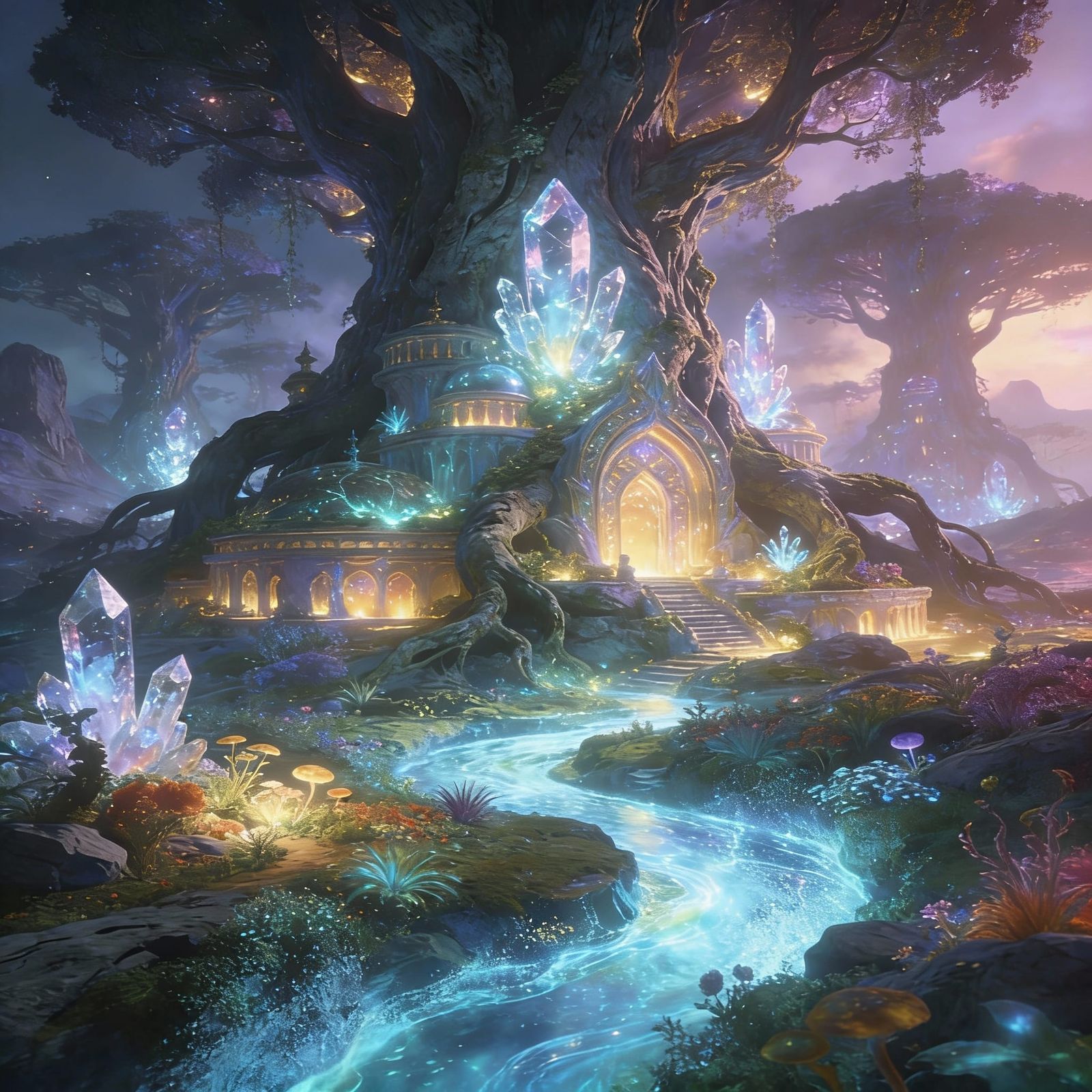 Ancient Forest Restored With Crystalline Energy