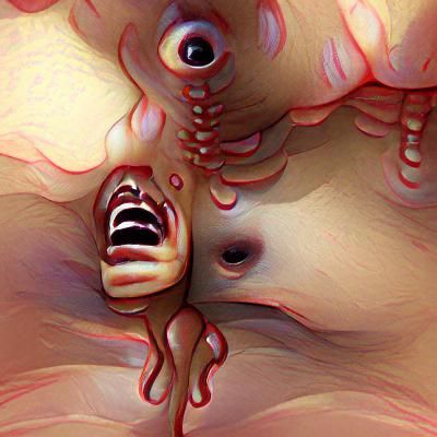 Disturbing Image of Bodily Horror