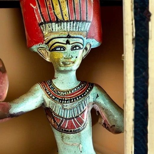 Haunted Egyptian Statuette in Cupboard