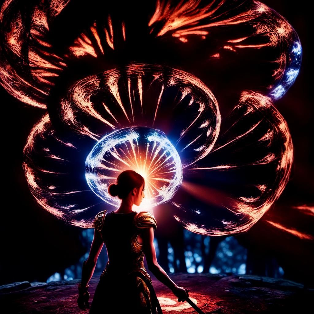 Mystical Forest Guardian in Dark Fantasy Art