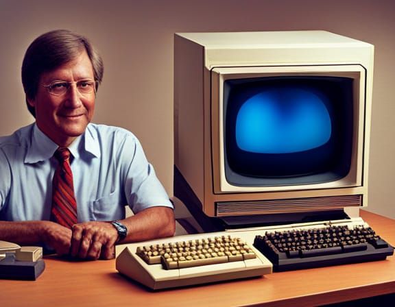 Vintage Personal Computers with Code Displayed