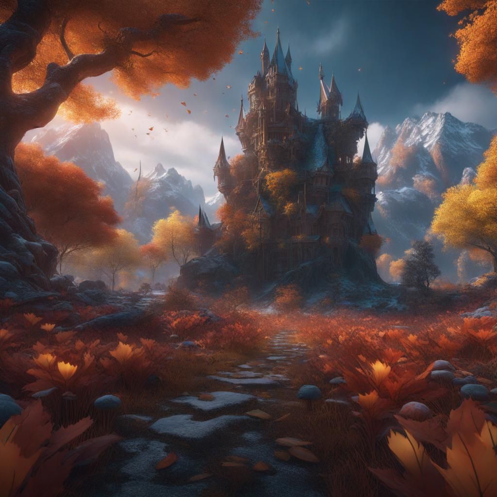 Fantastical Seasons Change in Detailed Matte Painting