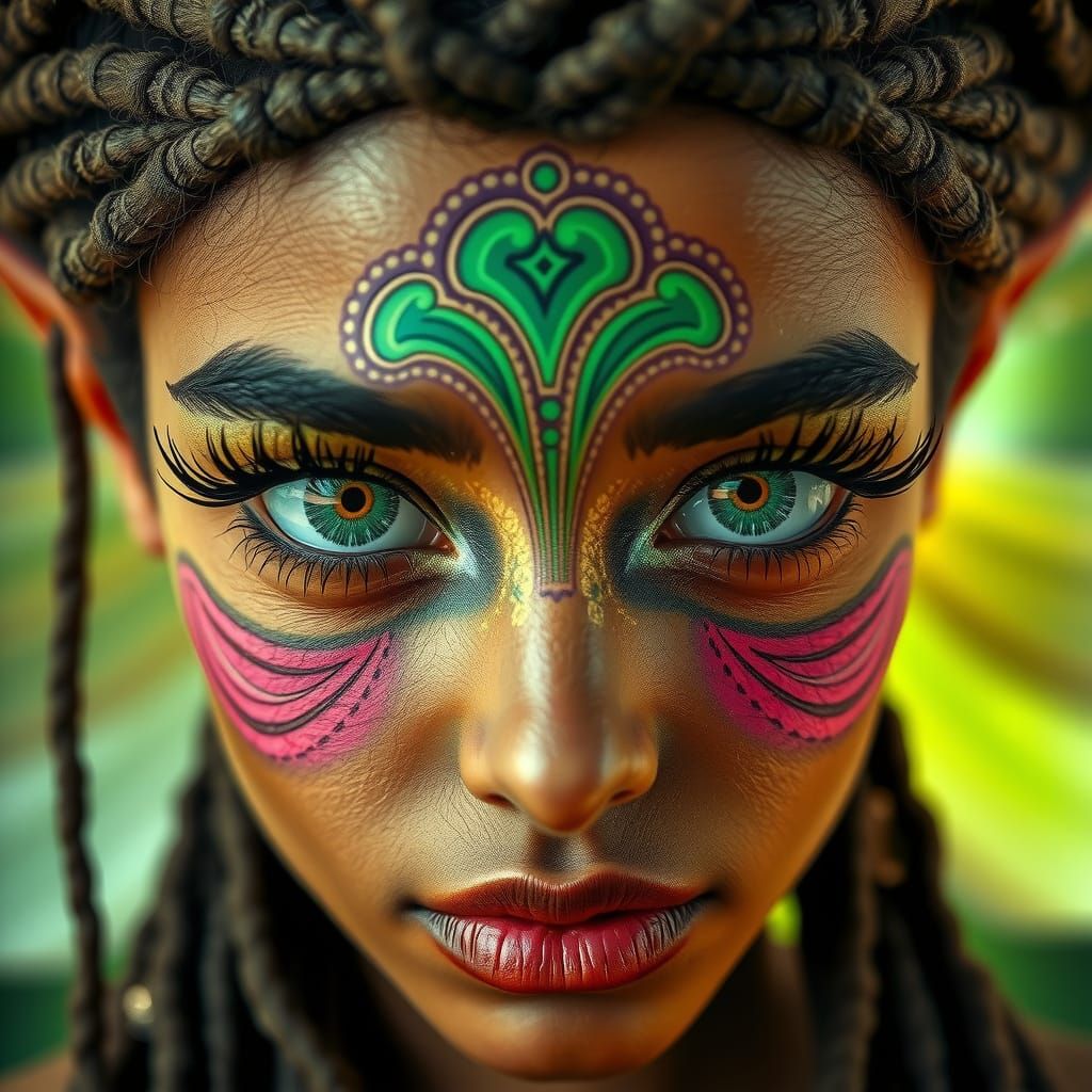 Fractal Fairy Queen with Dahlia Forest Eyes