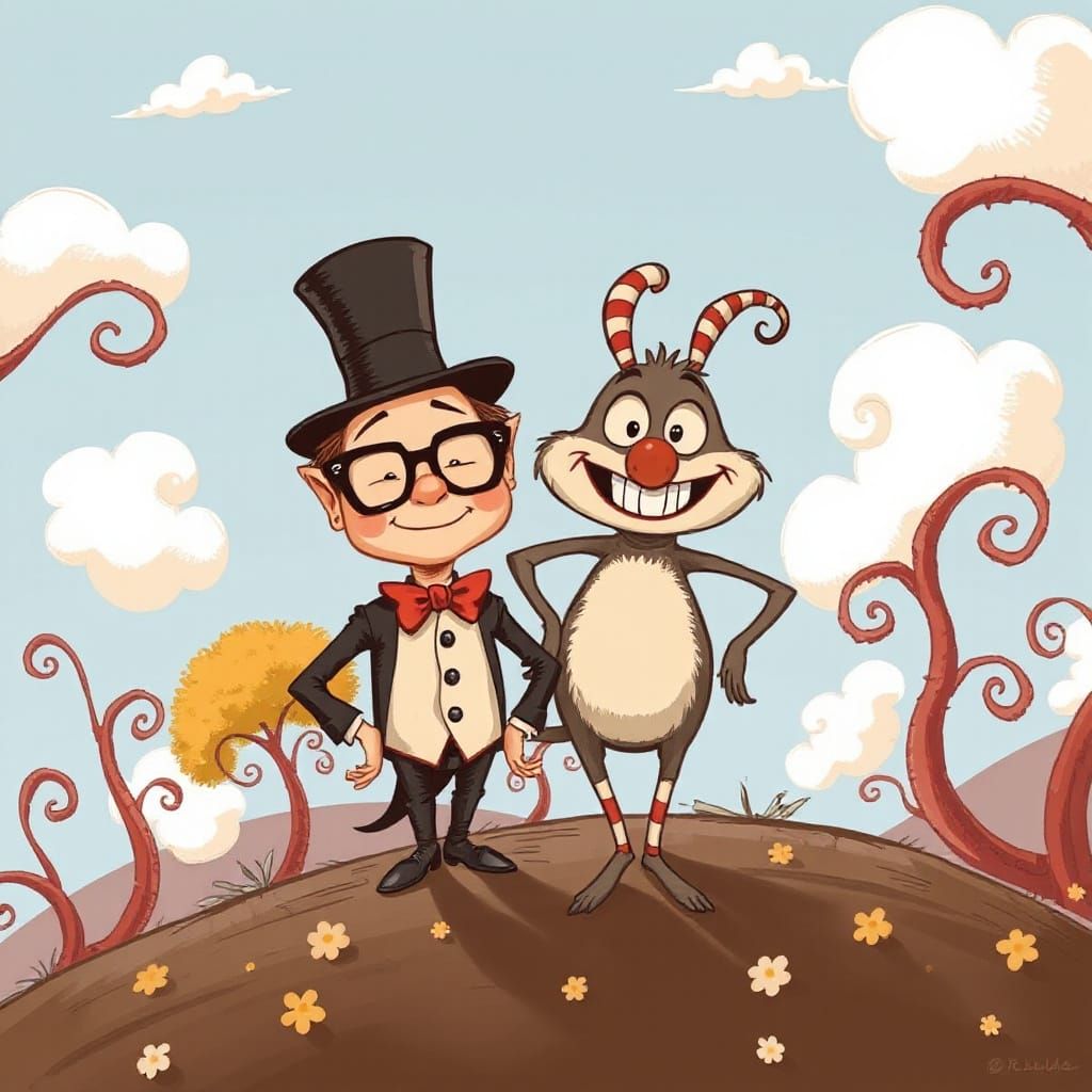 Eccentric Friends in Whimsical Wonderland