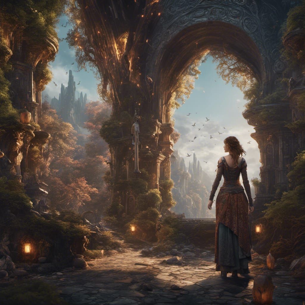 Fantastical Women in Detailed Matte Painting