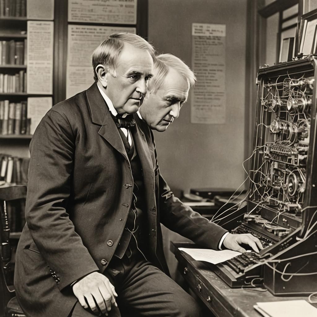 Edison Designs a Web Page with Distorted Elements