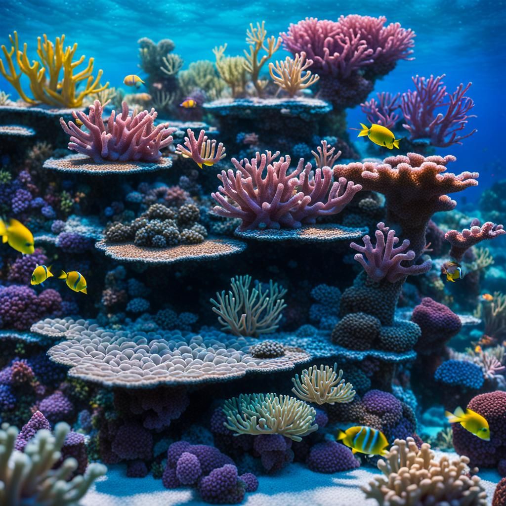 Vibrant Coral Reef Captured with Professional Photography