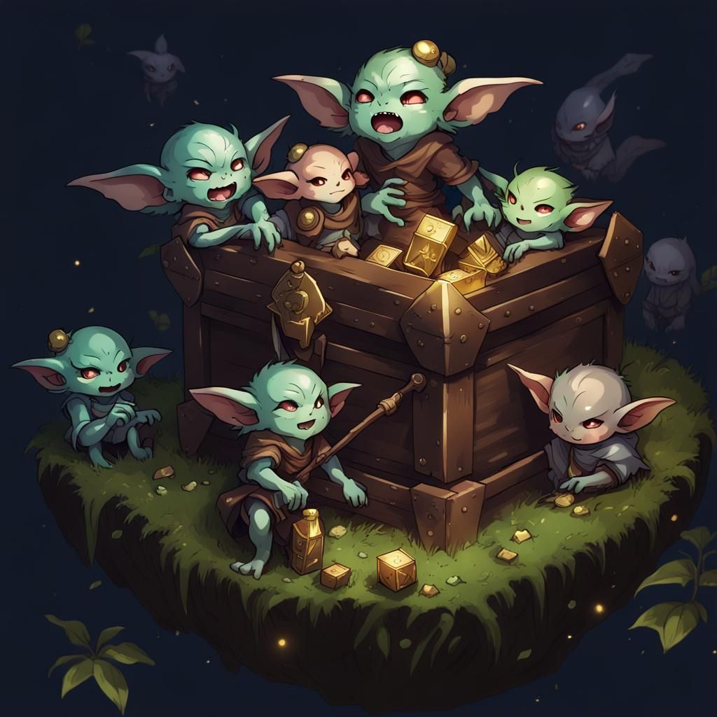Goblins Unite: Transporting Treasure in Anime Style