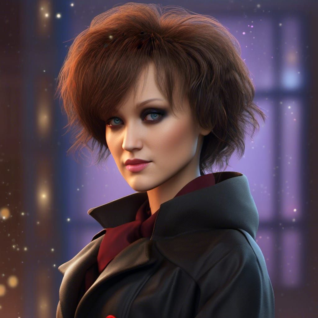 Anime Woman as 3D Pixar Character