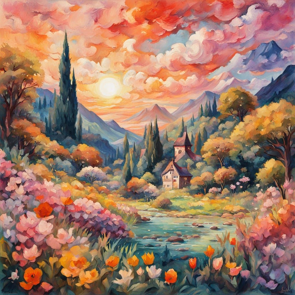 Vibrant Easter Bunny Anime Key Visual