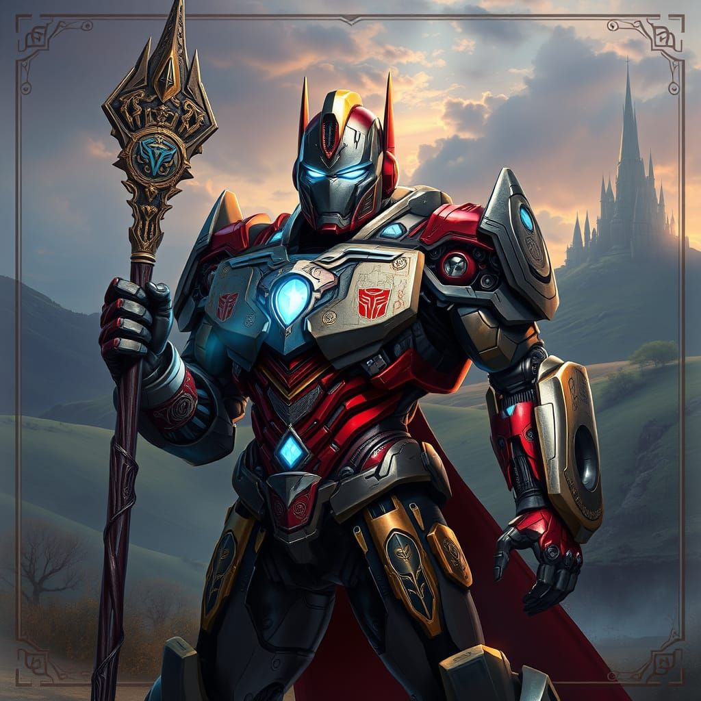 Optimus Prime in Dark Fantasy Armor