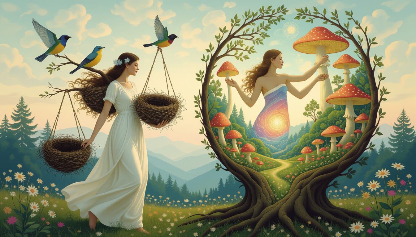 Ethereal Dance: Fantasy Plant Kingdom