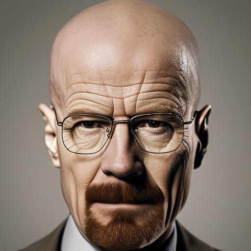 Walter White Portrait, Professional Photography Style