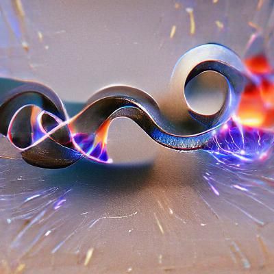 Abstract Digital Art: Flowing Lines and Vibrant Colors