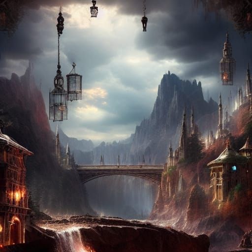 Cinematic Painting of Love and Pain