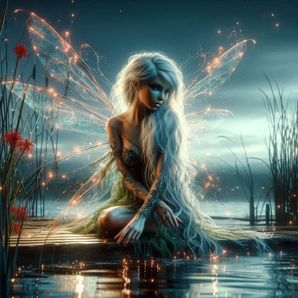 Enchanting Lake Fairies Dance at Dawn