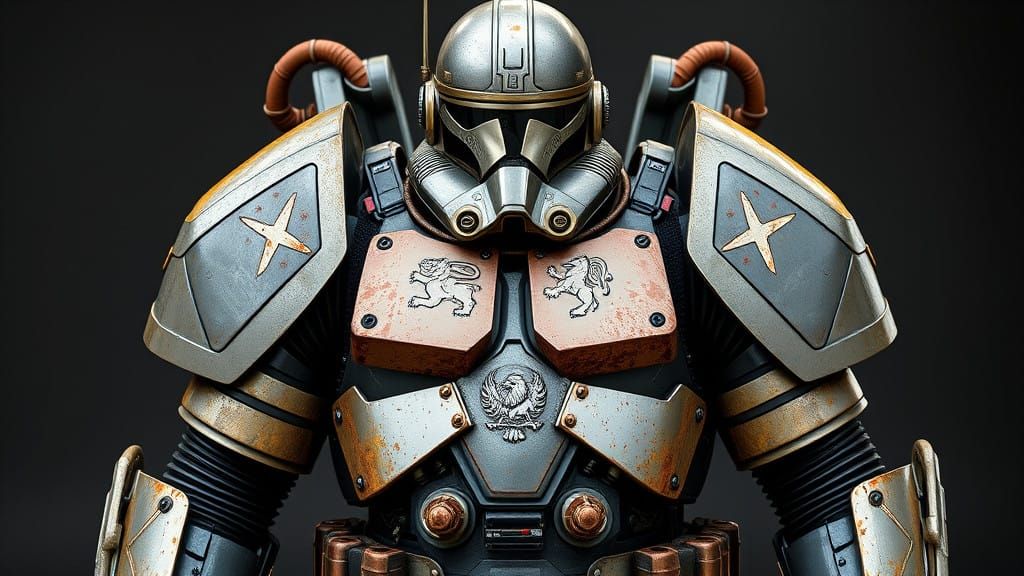 Cybernetic Warlord in Hybrid Power Armor