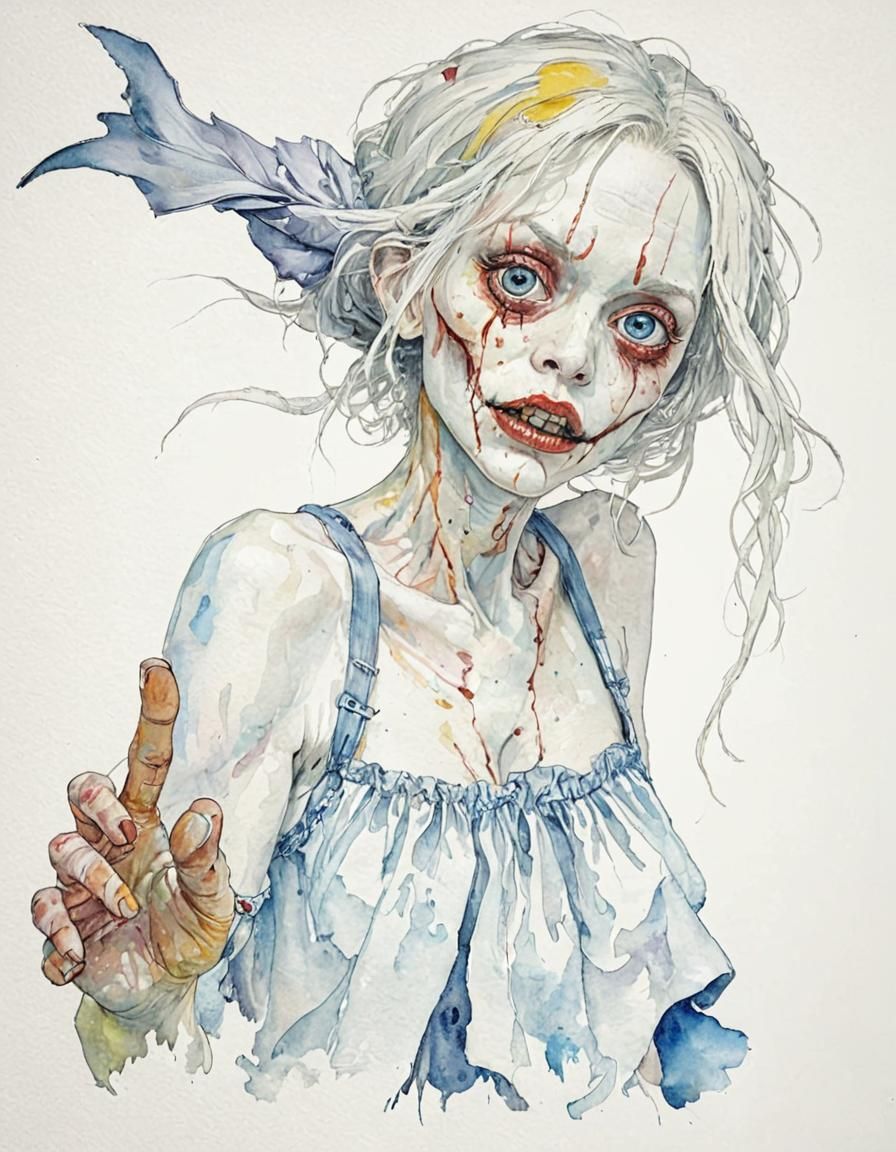 Adorable Undead Monster in Spacecore Style