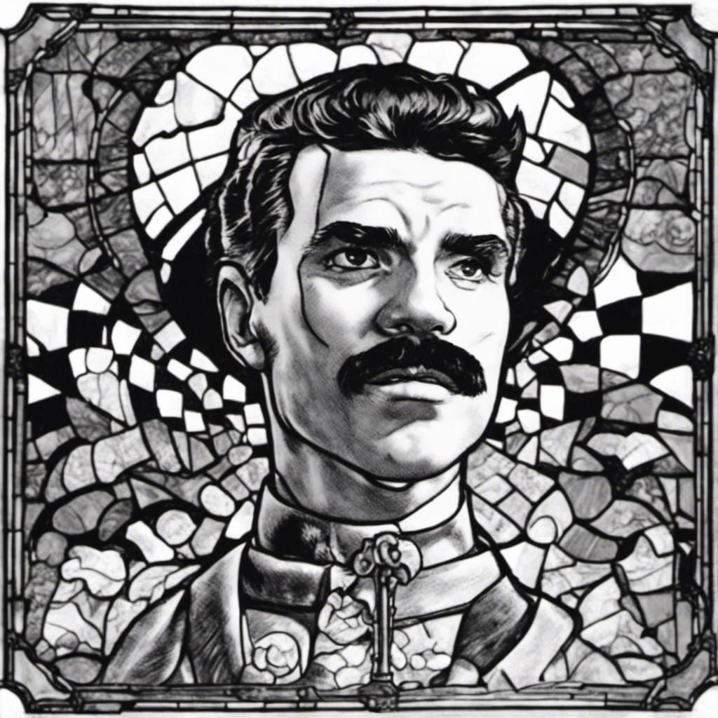 Stained Glass Underground Comic Art