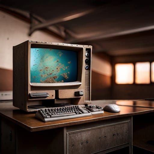 Abandoned 1990's Computer ~ No Internet