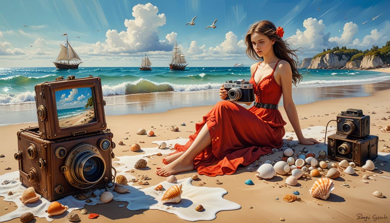 Steampunk Photography Studio with Vintage Cameras