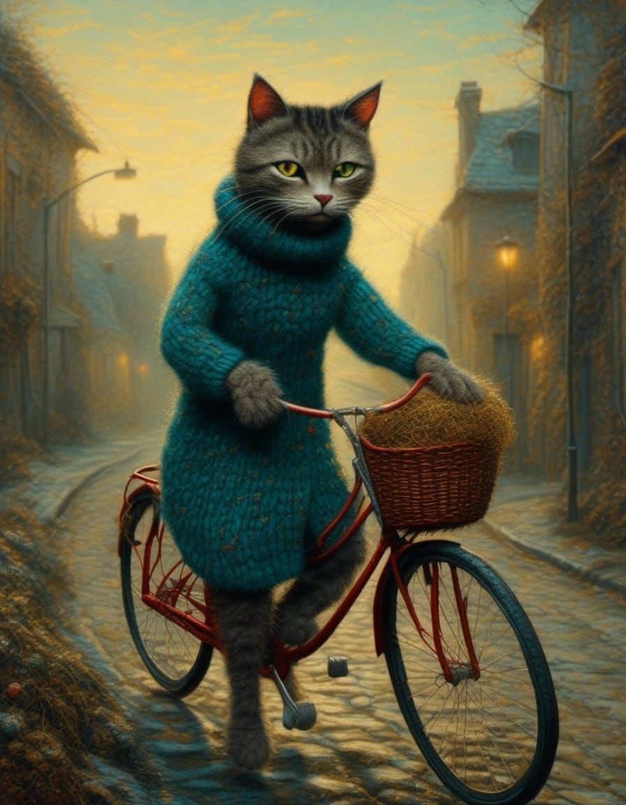 Bicycle cat (1)