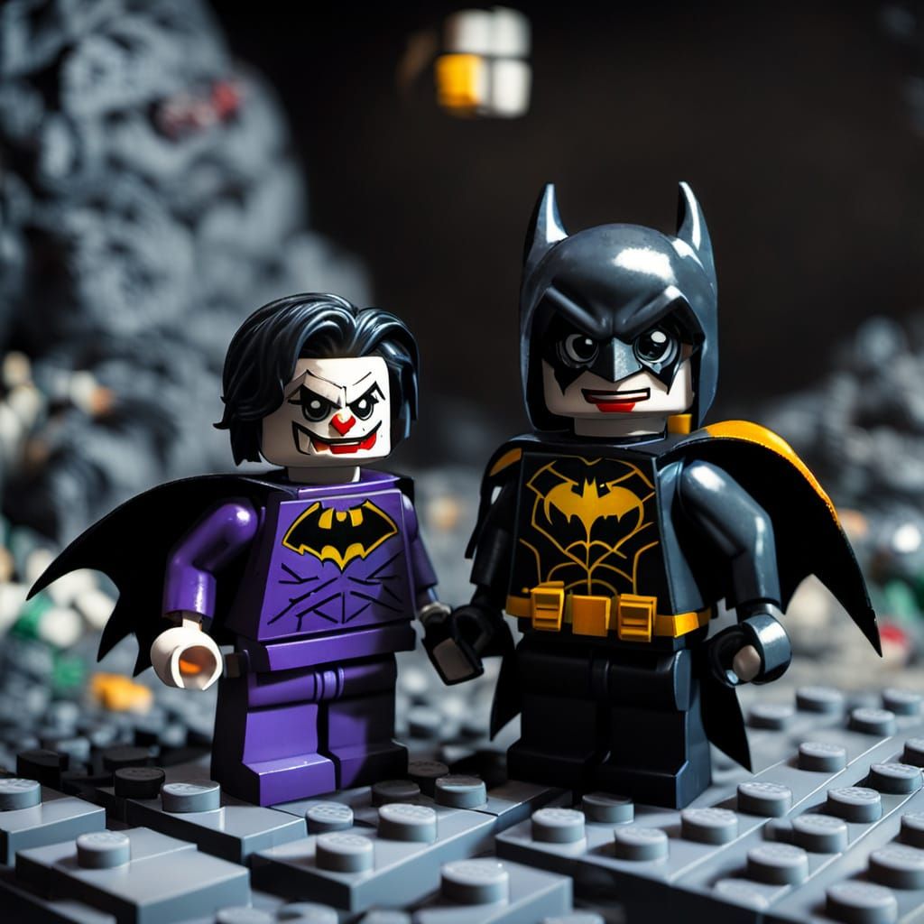 Lego Villains Plot Robin's Demise with Batman in Batcave
