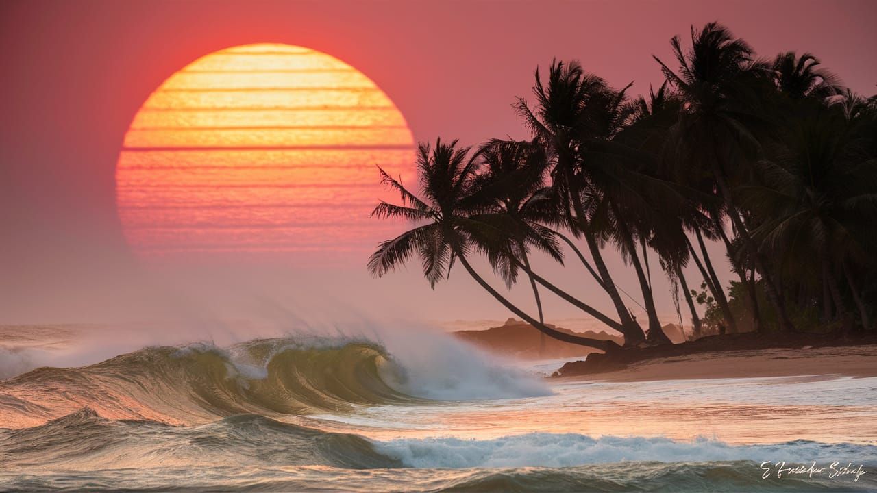 stunning beach sunset 5